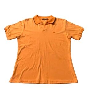 Women’s Burberry Orange Polo Shirt Size XL